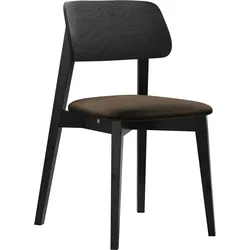 WOHNZIMMER STUHL KT63, Holzfarbe: Schwarz