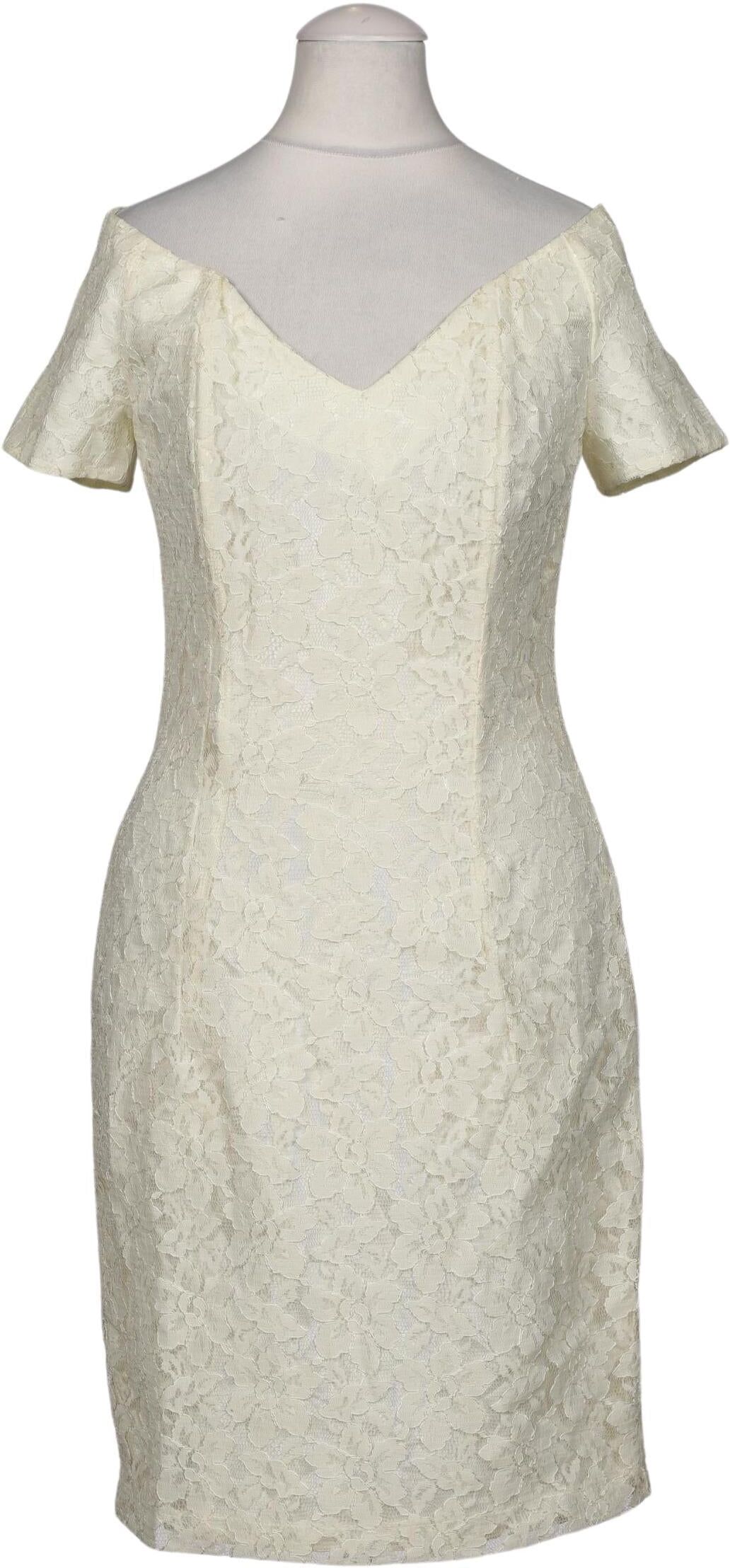 Kriss Trading Sweden Damen Kleid, Cremeweiß, Gr. XS, Synthetik / Viskose - Second Hand