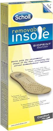 SCHOLL BIOPRINT REMOVABLE INSOLE 39