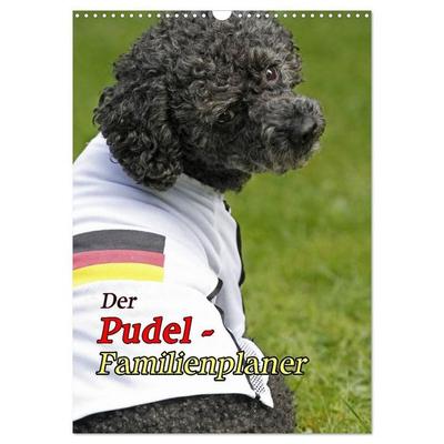 Der Pudel-Familienplaner (Wandkalender 2027 DIN A3 hoch), CALVENDO Monatskalender