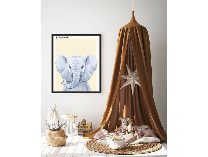 Bild Elephant 53 x 63cm Multicolor