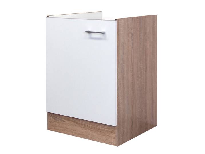 Spülenunterschrank Samoa, Weiß/Braun 50x82x57cm