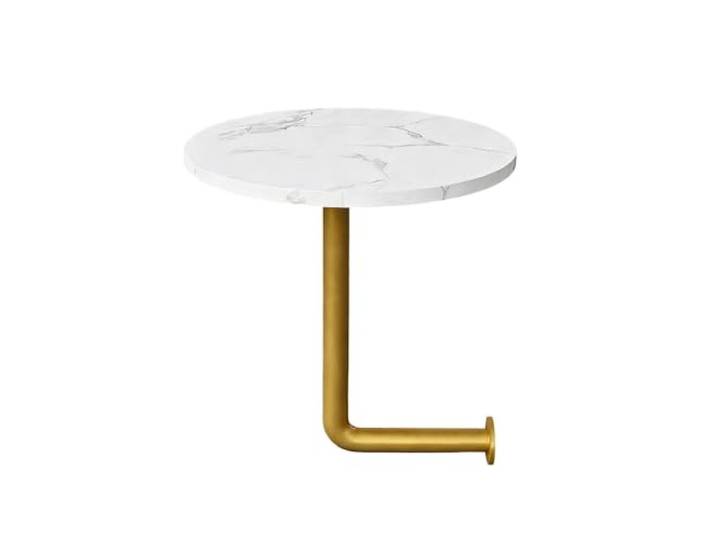 Wandtisch Rund E0 Platte Metallhalterung 2 Größen 35x40 40x40cm Runde Wandtisch für Café Bar und Restaurant(F,40cm/15.7in)