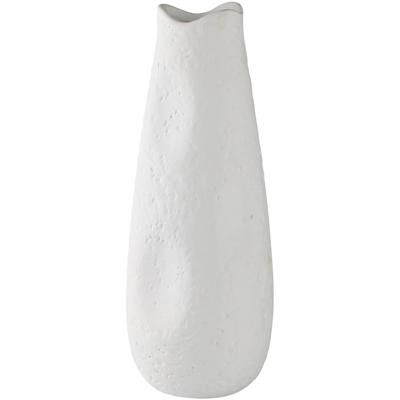 Dekovase AM DESIGN "Tischvase aus Keramik", weiß, H:25cm Ø:12cm, Keramik, Vasen, Keramikvase, Dekoobjekt, Blumenvase
