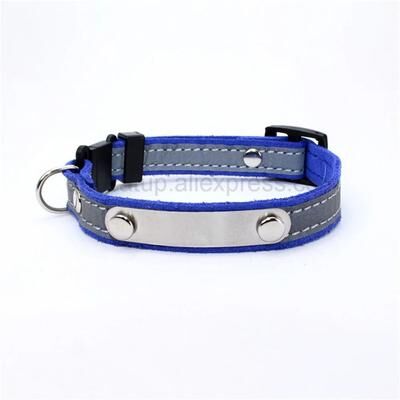 Uplift Essentials Reflective Personalized Kitten ID Collar navy Blue