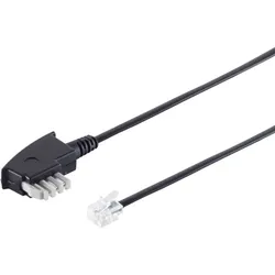 TAE-N Stecker - Western Stecker 6/2 mit Brücke 6m