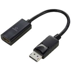 Renkforce RF-5596324 DisplayPort / HDMI Adapter [1x DisplayPort Stecker - 1x HDMI-Buchse] Schwarz 4K UHD 23 cm
