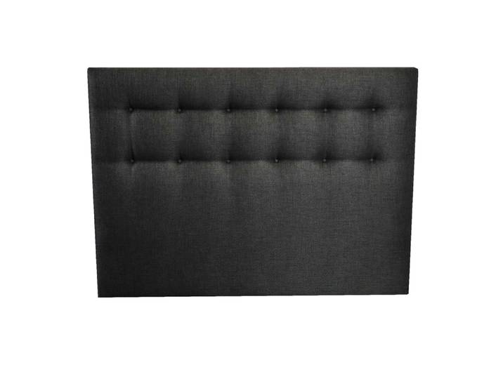 Tete de lit capitonnee crepuscule anthracite 180x115cm