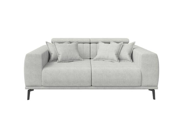 Carryhome 2-Sitzer-Sofa, Natur, Metall, Füllung: Schaumstoff, 200x80x113 cm, Rücken echt, Wohnzimmer, Sofas & Couches, Sofas, 2-Sitzer Sofas