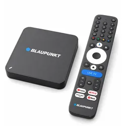 Blaupunkt B-Stream Box Gen3 GR9055B 4K Google TV Streaming Box, 32 GB, Dolby Vision, Wi-Fi 5, Bluetooth 5.0