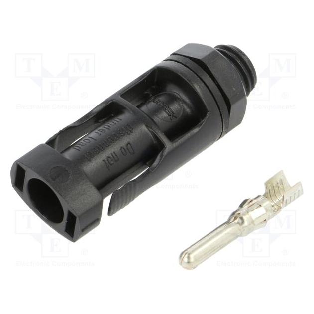 Morek MC4-Stecker für Photovoltaikanlagen, Schaltanlagen, 2,5-6 mm², 1500 VDC (Solarstecker) (MAP1106B40)