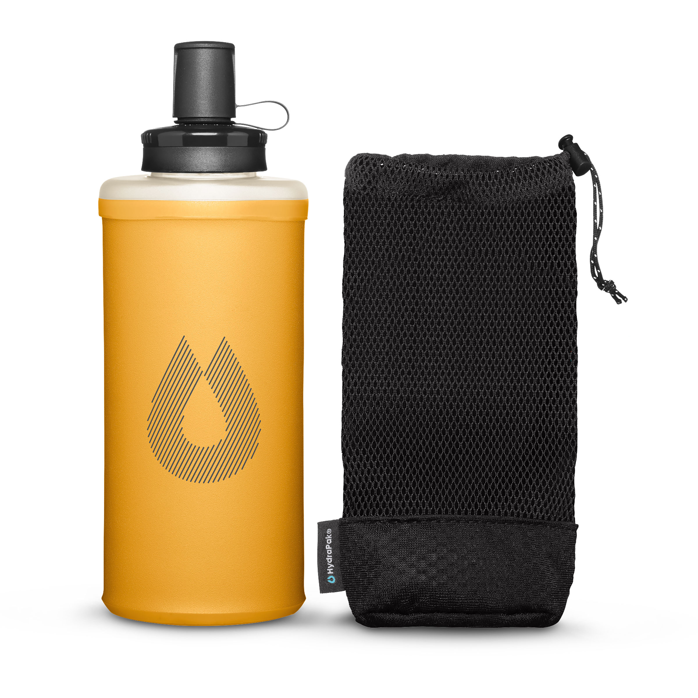 Hydrapak Packflask Kit Trinkflasche Trinkflaschen schwarz Größe 0,5L Trekking