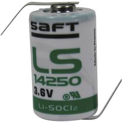 Saft LS 14250 HBG Spezial-Batterie 1/2AA Z-Lötfahne Lithium 3.6 V 1200 mAh 1 St. LS14250HBG