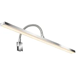 LED Wandlampe Wandleuchte Badezimmerlampe Dimmer Spiegelleuchte, Metall chrom, 7W 600Lm warmweiß, neutralweiß, L 60 cm