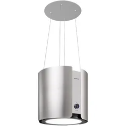 Skyfall Inselabzugshaube Ø45cm Umluft 413m3/h LED Weiß/silber