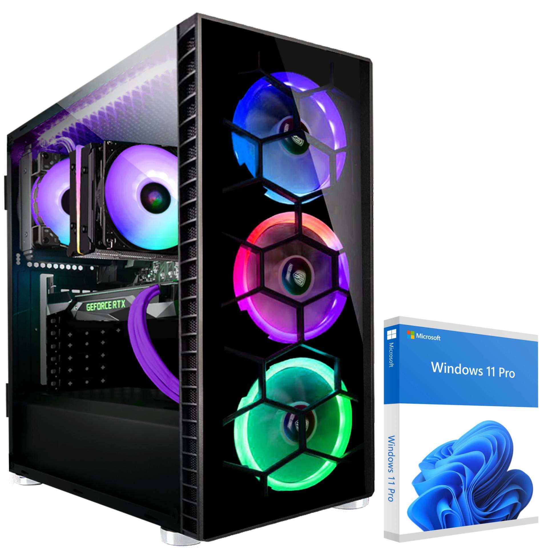 KRAFTPC High End Gaming-PC AMD Ryzen5 9600X - GeForce RTX5070 12GB - 1TB M.2 NVMe SSD - 32GB DDR5 - Win11 - WLAN - Gamer PC Desktop PC Gaming