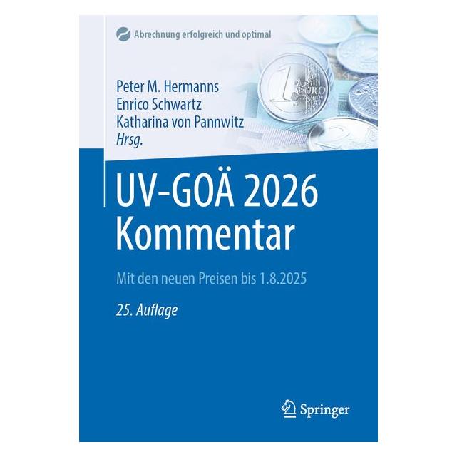 Springer UV-GOÄ 2026 Kommentar (61990425)