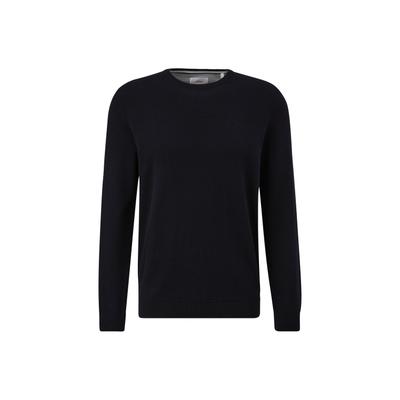 Sweater S.OLIVER "Strickpullover Basic Strickpullover 1er Pack", Herren, Gr. XXL, schwarz, Obermaterial: 100% Baumwolle CO., Sweatshirts Sweater