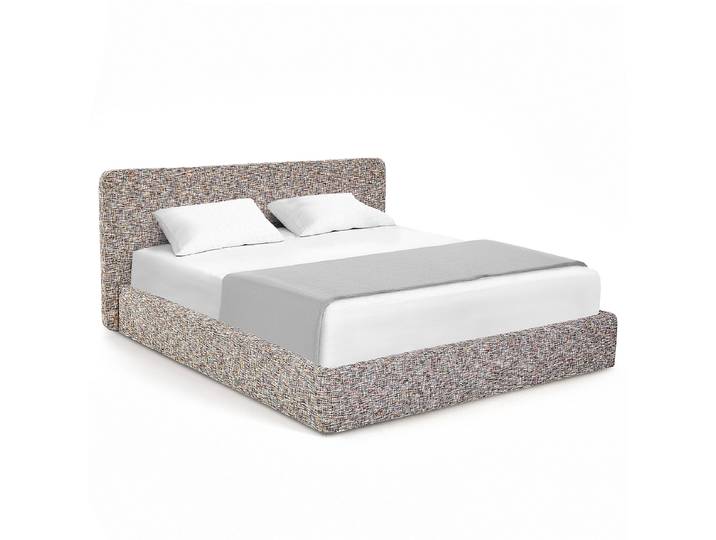 Polsterbett basic 160 x 200cm Strukturstoff Trinu Multicolor/Multicolor Kein Bettkasten