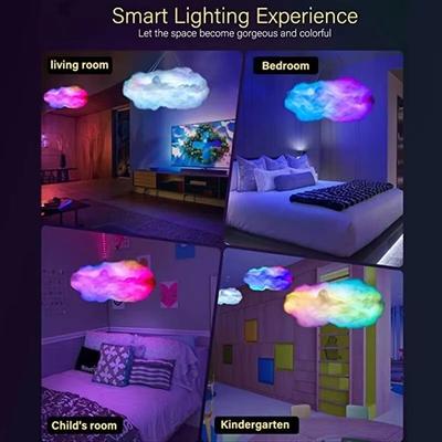 DIY Thunder Cloud LED Ceiling Light Music Sync RGB Storm Effect Lighting Kit For Gaming Rooms & Decor cloud Led Lights