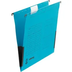 Viking Hängemappen DIN A4 V-Boden Blau Blauer Engel UZ56 (Recyclingkarton Schreibwaren) 5 Stück