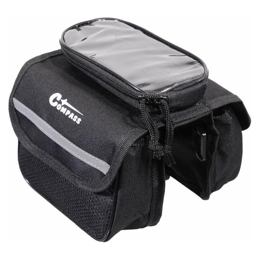 Compass Fahrradtasche über dem Rahmen doppelseitig + PHONE (Rahmentasche) (12029)