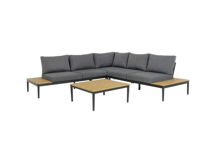 Gartenlounge Florida anthrazit Aluminium 5 B 246.5 cm T 246.5 cm