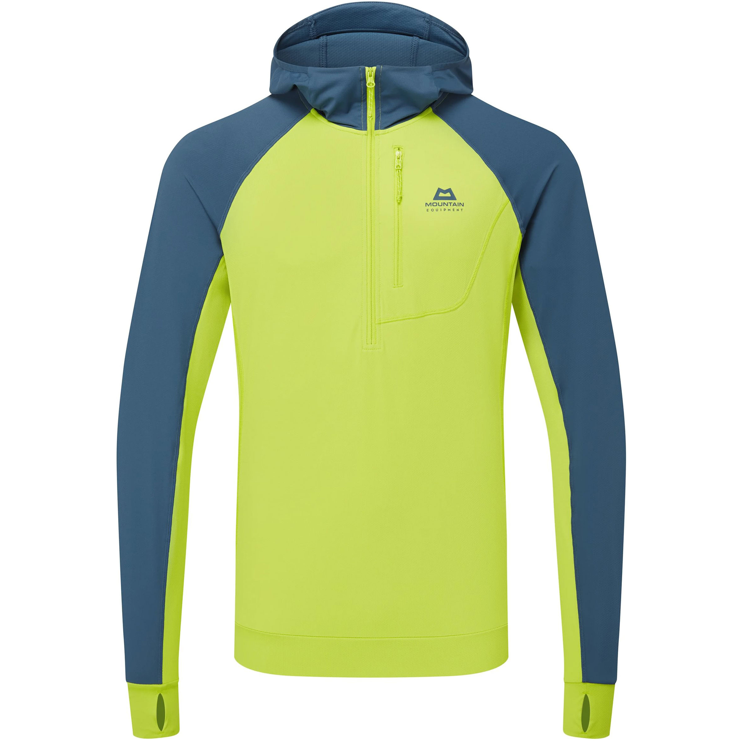 Mountain Equipment Aiguille Herren Hoodies gruen Größe XL Alpinklettern | Bouldern | Sportklettern Schnell trocknend