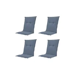 Auflage niedrig 4er-Set  Basic ¦ blau ¦ Maße (cm): B: 50 H: 6
