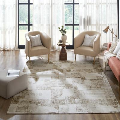 KALATY Monarch Sandstone Geometric Area Rug