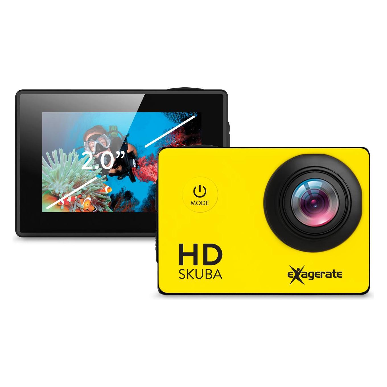 Hamlet Exagerate Skuba Action Cam HD-Actionkamera mit 2-Zoll-LCD-Bildschirm mit wasserdichtem Gehäuse (XCAM720HD)