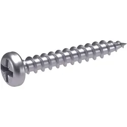 Italiana Ferramenta, Schrauben, Spanplattenschraube Pan head Ø5x60 Stahl verzinkt