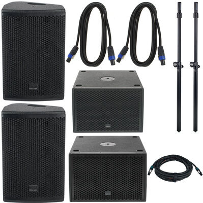 Seeburg Acoustic Line X2/GSub 1201 Power Bundle Schwarz