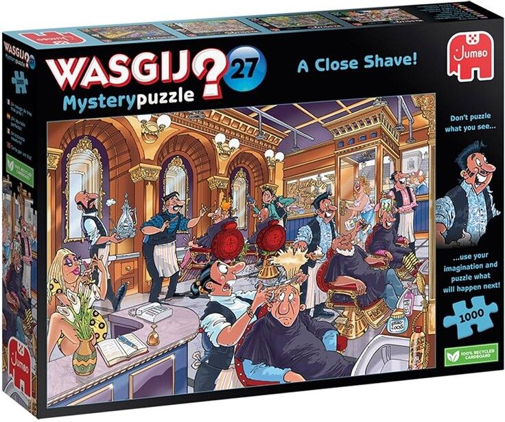 Jumbo Games Puzzle 1000 pcs Wasgij Mystery 27 : Un rasage de très très près ! - Jumbo
