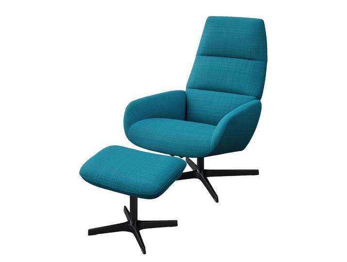 Relaxsessel Turami Blau/Blau Polyester 71 x 110 x 80cm