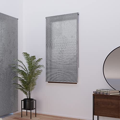 Madecostore Lichtdoorlatend rolgordijn grijs gemêleerd, 60 x 250 cm