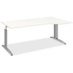 Röhr Schreibtisch Techno 200 cm Dekor Silber