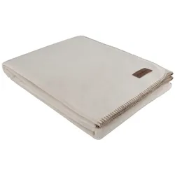 eskimo Edelvelours Decke 220x240 cm | beige - beige