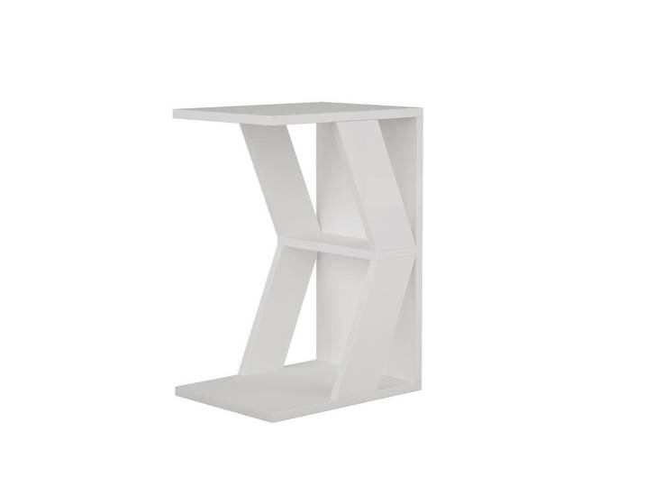 Livetastic Beistelltisch, Weiß, rechteckig, 30x57x40 cm, Stauraum, Wohnzimmer, Wohnzimmertische, Beistelltische