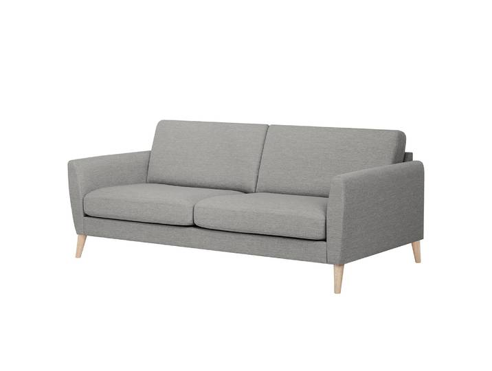 3-Sitzer Sofa Tuena Grau Webstoff Inas 225 x 80 x 86cm Modern