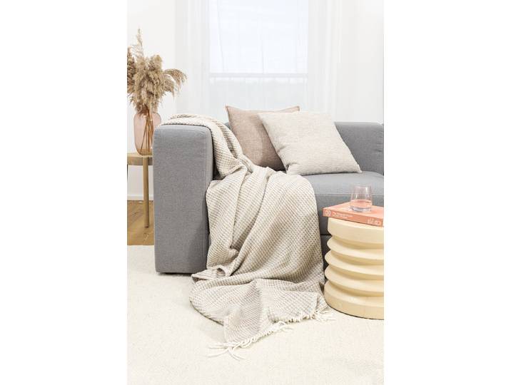 Plaid Izad 150 x 200cm Gris/Gris Coton