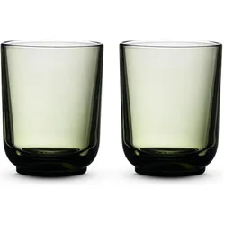 Fellow Set mit zwei Pirch Latte-Gläsern, 320 ml, Grün, Trinkgläser, Grün