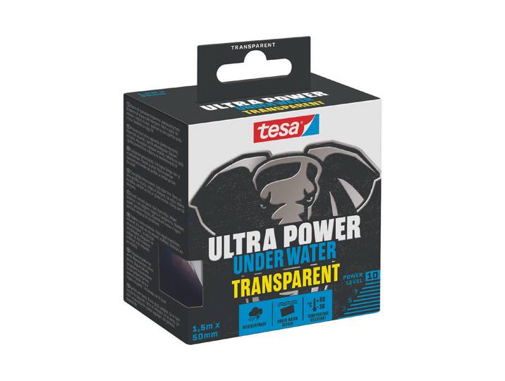 Tesa Ultra Power underwater Reparaturband Transparent 50 mm x 1.5 m