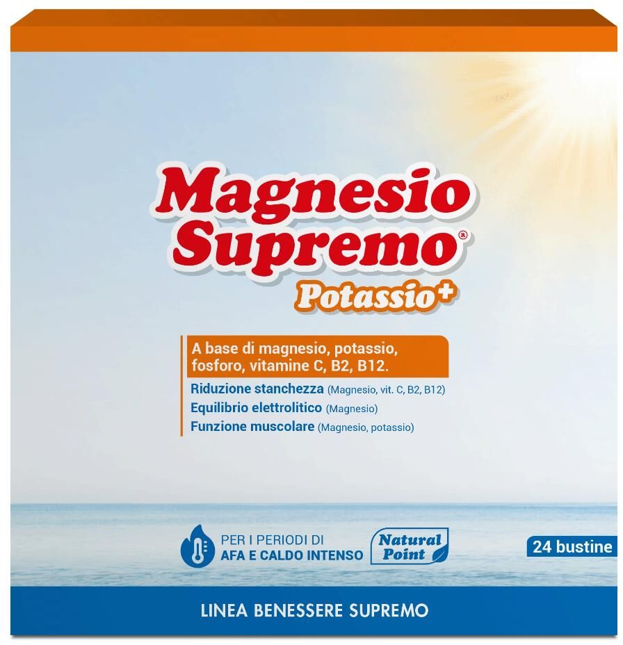 NATURAL POINT Srl Magnesio Supremo Potassio+, 24 bustine