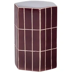 Tchibo - Woood Keramik-Beistelltisch »Plu« - 30x42x26cm - lila -