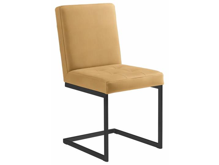 Moderano Freischwinger-Stuhl LUPO II, senf, Stoff