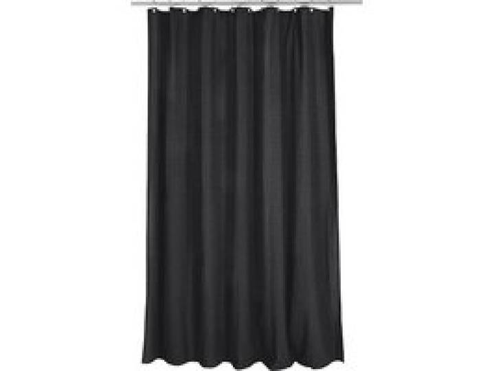 LIVARNO® Rideau de douche en seersucker Premium, 180 x 200 cm (Noir)