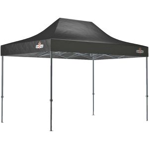 Grillfürst Pavillon 18-009, schwarz, 3 x 4,5m, wasserdicht, faltbar