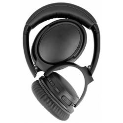 Delock 27181 Over Ear Kopfhörer Bluetooth®, kabelgebunden, Kabellos Schwarz Faltbar, Lautstärkeregelung HiFi