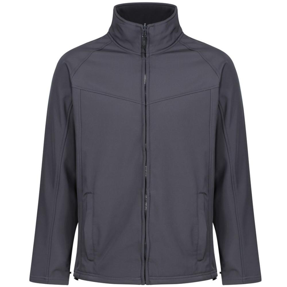 Regatta Roestige Heren Softshell Windbestendige Fleece Jacket (Afdichting Grijs)